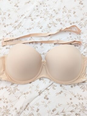 36DD La Vie En Rose Nude Strapless Convertible Bra